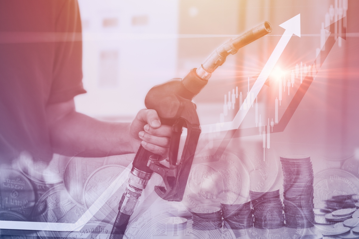 person filling up petrol